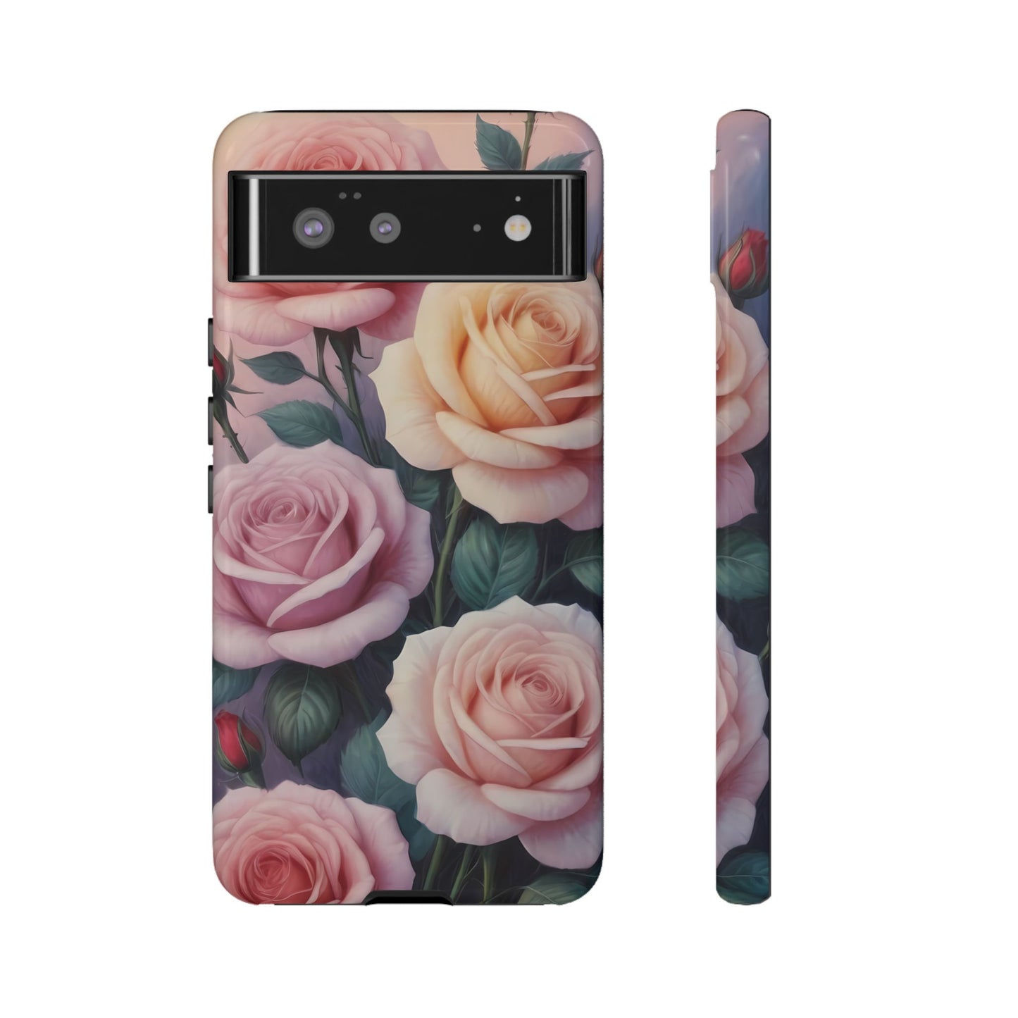 Bloom with Style - Roses Phone Case for iPhone 8–16 Pro Max, Pixel 5–8 Pro, Galaxy S10–S24 Ultra - Designed by Thalia