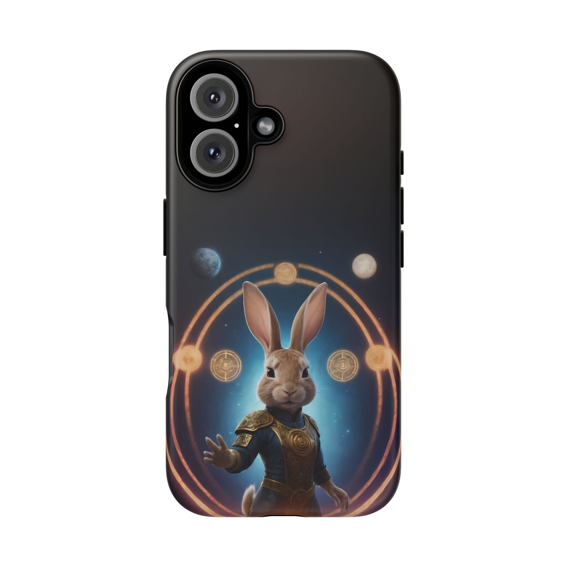 Chinese Zodiac Rabbit Phone Case for iPhone 8–16 Pro Max, iPhone 8 Plus–13 Mini, iPhone XS–XS Max, iPhone 11–14 Pro Max - Designed by Thalia