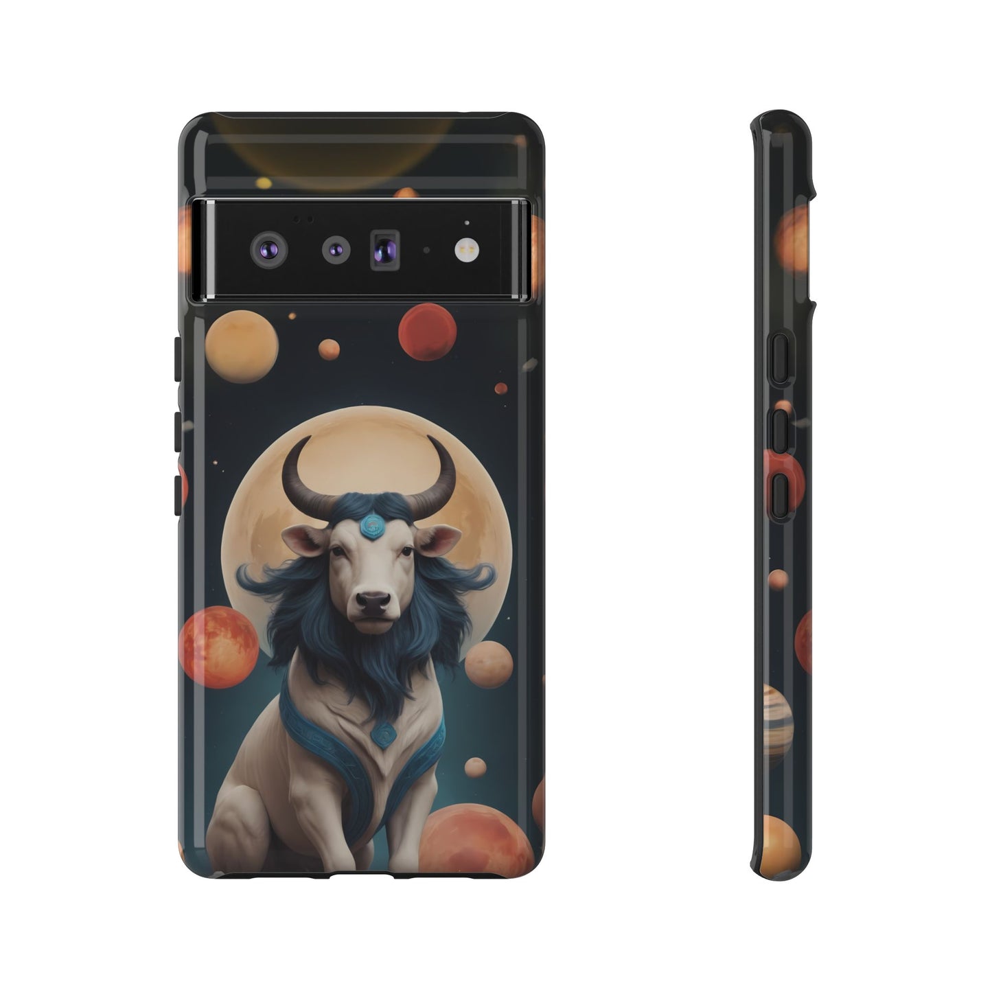 Chinese Zodiac Ox Phone Case for Google Pixel 8 Pro, Pixel 8, Pixel 7, Pixel 6 Pro, Pixel 6, Pixel 5 5G - Designed by Thalia