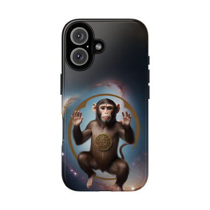 Chinese Zodiac Monkey Custom Phone Case for iPhone 8–16 Pro Max, Pixel 5–8 Pro, Galaxy S10–S24 Ultra - Designed by Thalia