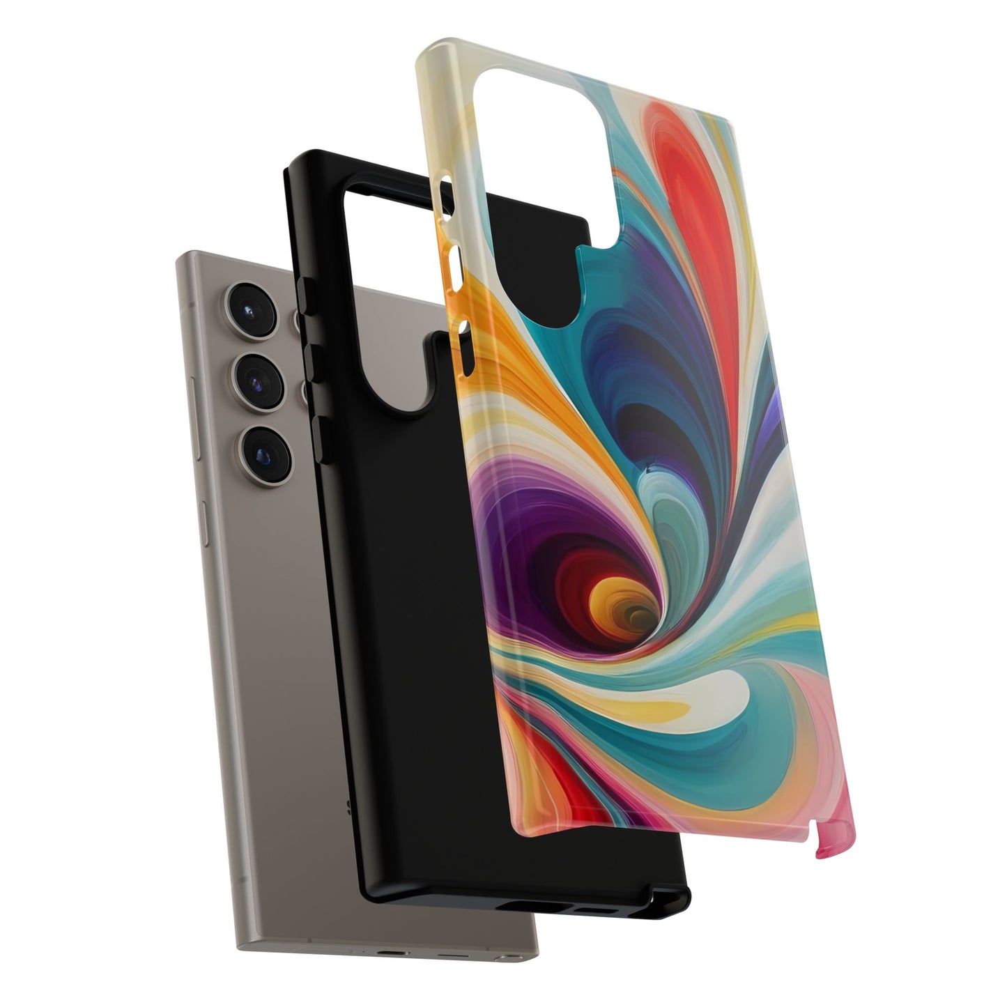 Abstract Elegance Phone Case for iPhone 8–16 Pro Max, Pixel 5–8 Pro, Galaxy S10–S24 Ultra - Designed by Thalia