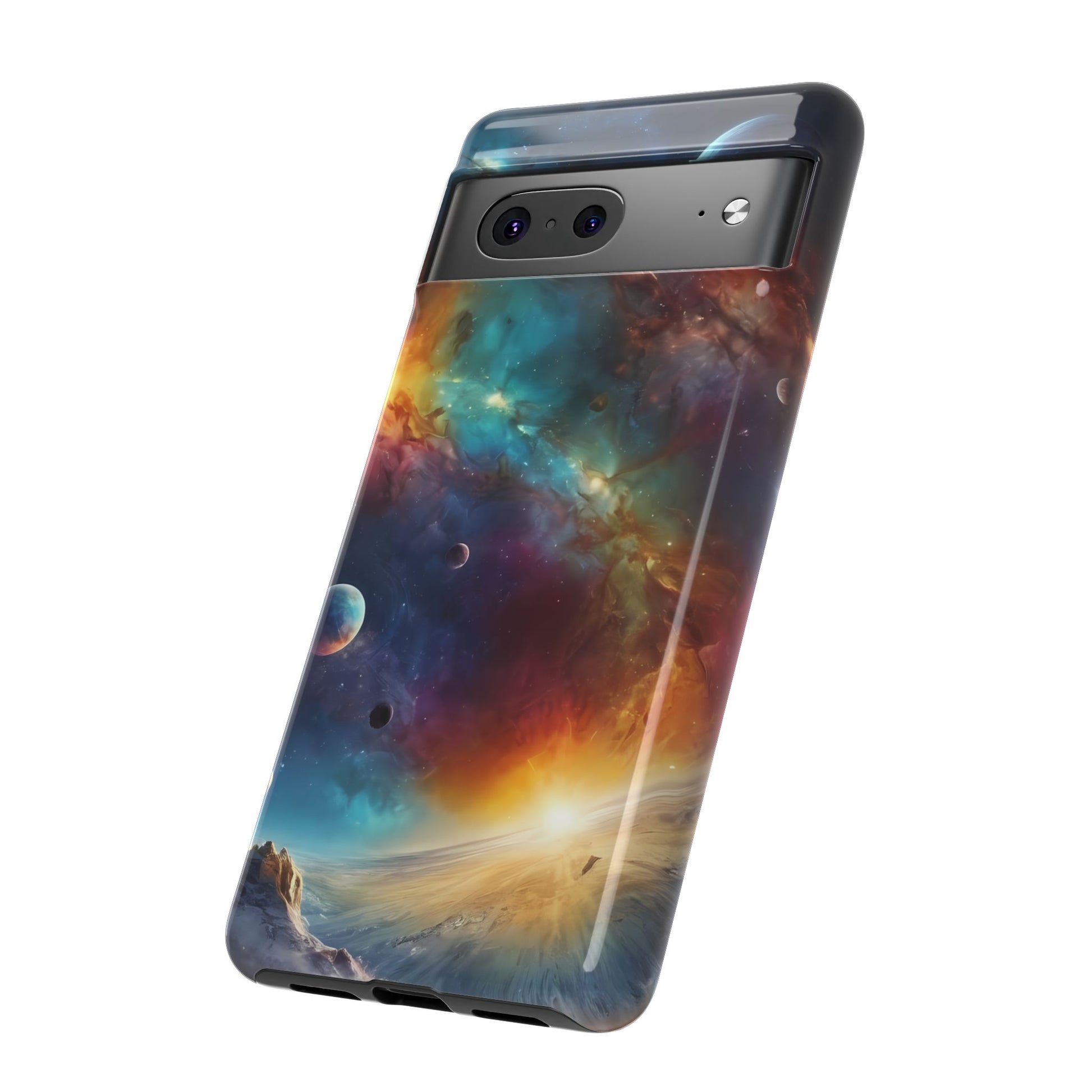 Cosmic Voyage Phone Case for iPhone 8–16 Pro Max, Pixel 5–8 Pro, Galaxy S10–S24 Ultra - Designed by Thalia