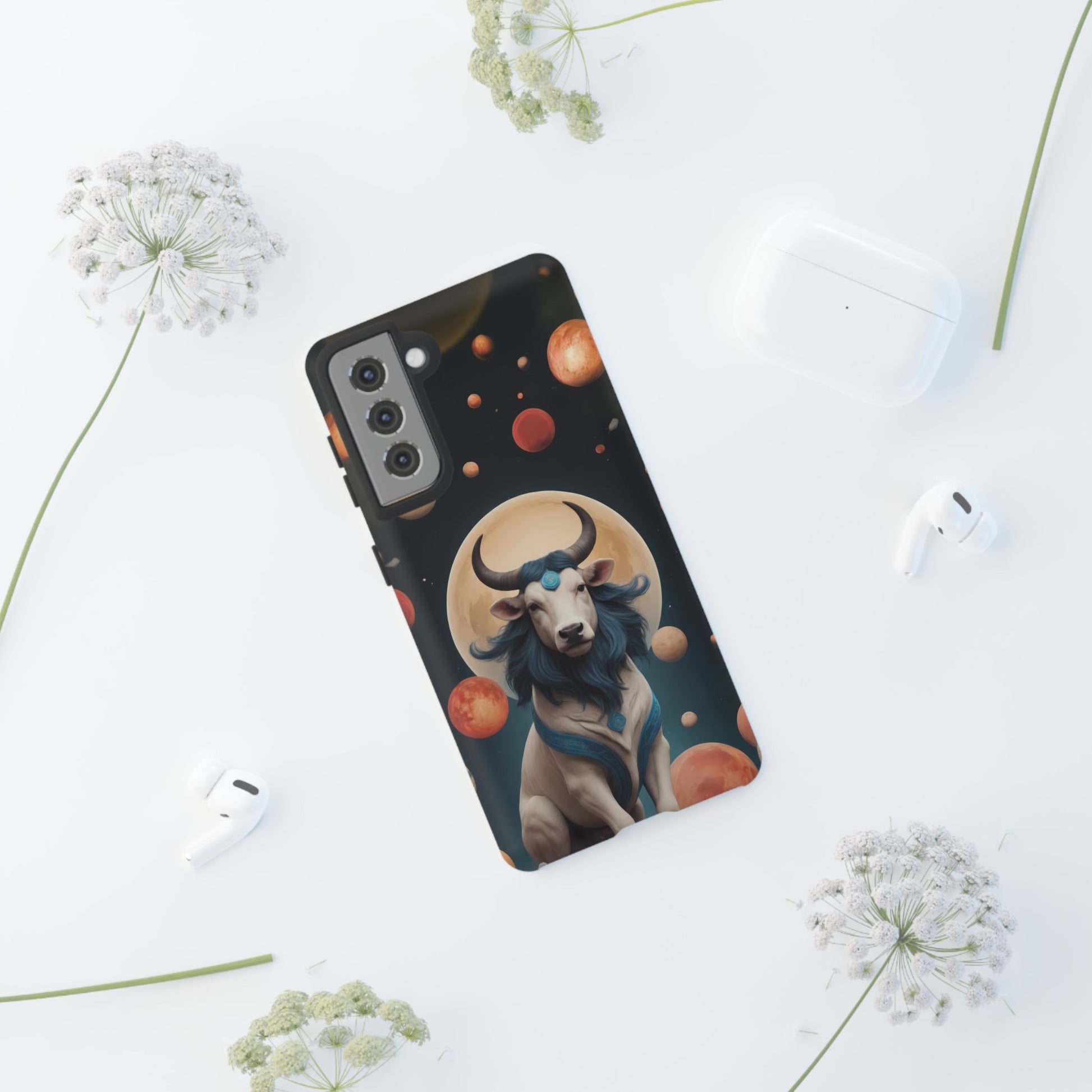 Chinese Zodiac Ox Custom Phone Case for Samsung Galaxy S10–S24 - Designed by Thalia