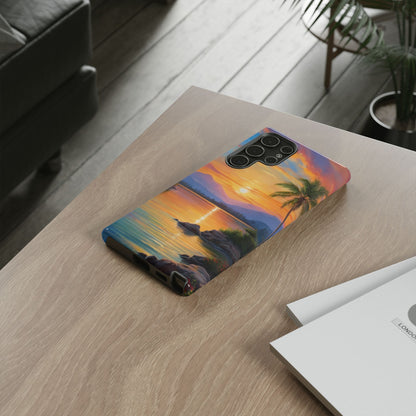 Sunset Serenade Custom Phone Case for Samsung Galaxy S10–S10 Plus, S20–S20 Ultra, S21, S22, S23, S24 Ultra - Designed by Thalia