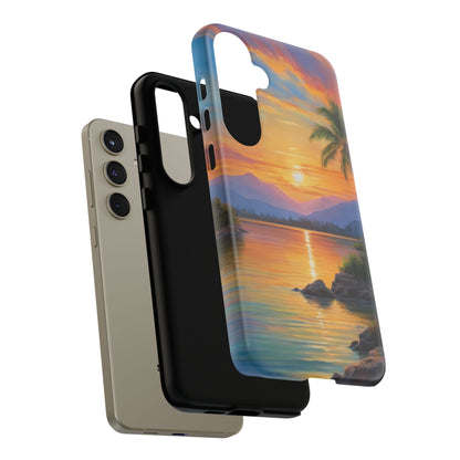 Sunset Serenade Custom Phone Case for Samsung Galaxy S10–S10 Plus, S20–S20 Ultra, S21, S22, S23, S24 Ultra - Designed by Thalia