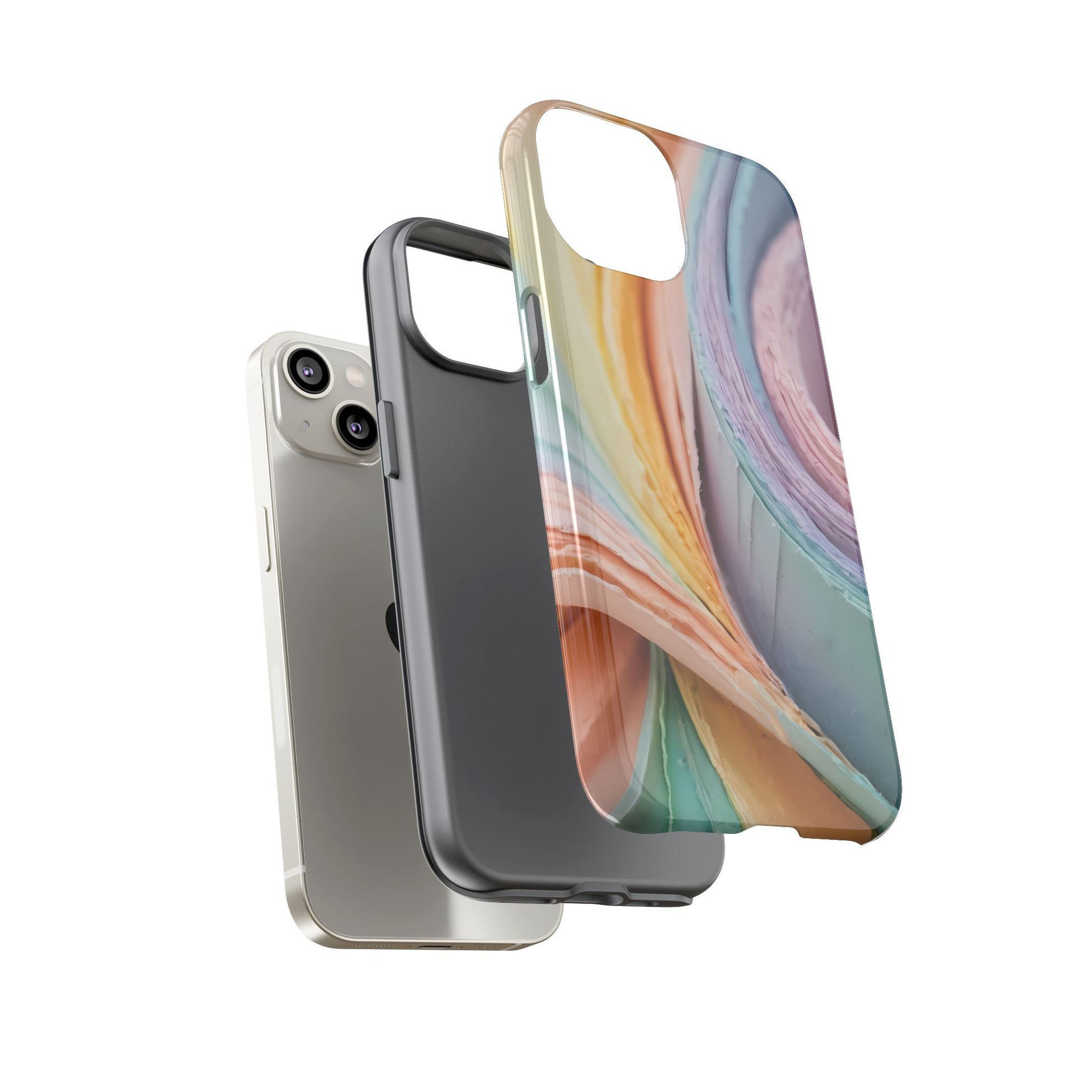 Pastel Perfection Stylish Unique UV Protected Phone Case for iPhone 8–16 Pro Max, iPhone 8 Plus–13 Mini, iPhone XS–XS Max, iPhone 11–14 Pro Max - Designed by Thalia