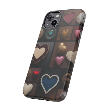 Love Button Phone Case for iPhone 8–16 Pro Max, Pixel 5–8 Pro, Galaxy S10–S24 Ultra - Designed by Thalia