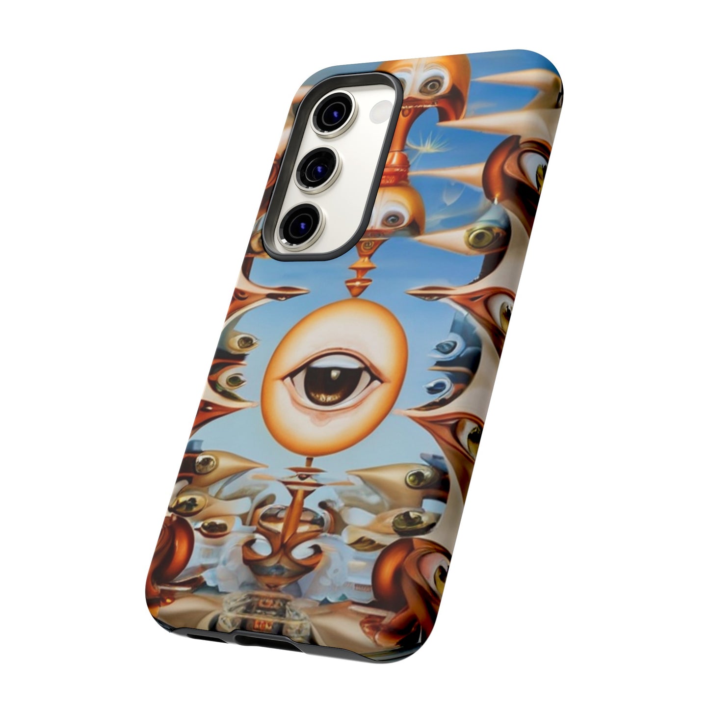 Surreal Suspect Phone Case for iPhone 8–16 Pro Max, Pixel 5–8 Pro, Galaxy S10–S24 Ultra - Designed by Thalia