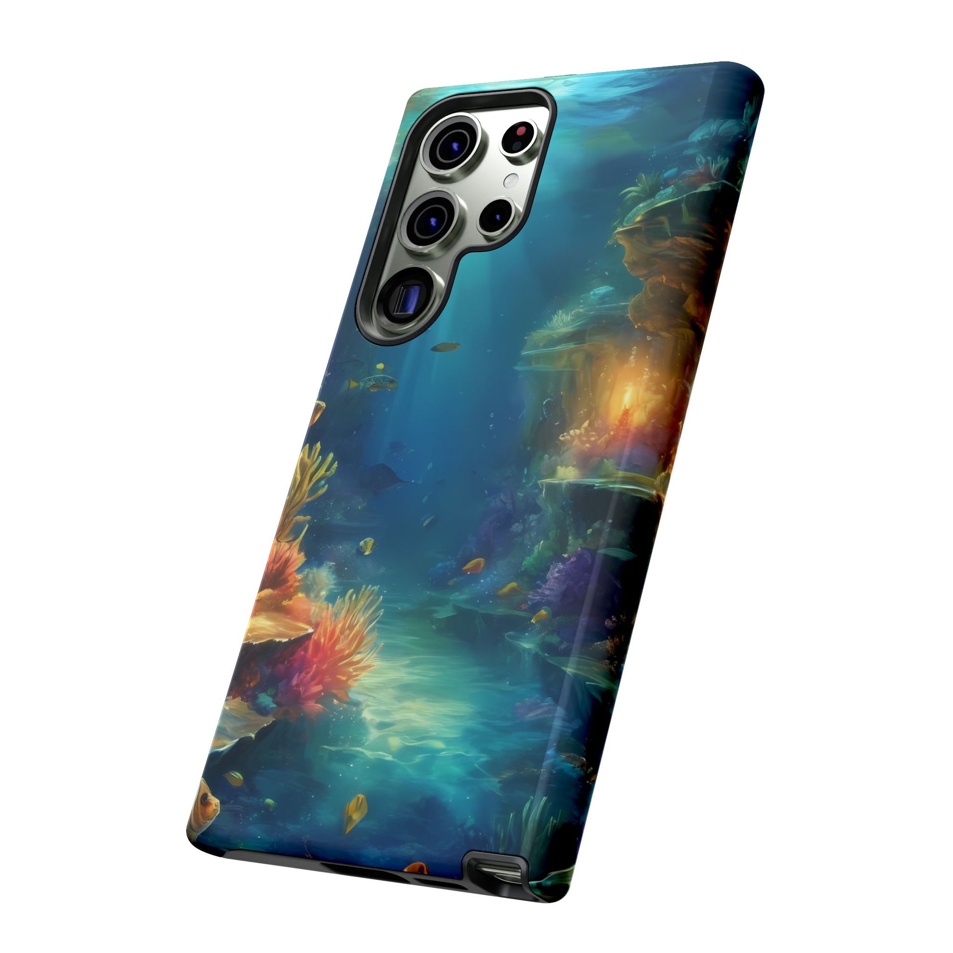 Oceanic Depths Custom Phone Case for Samsung Galaxy S10–S10 Plus, S20–S20 Ultra, S21, S22, S23, S24 Ultra - Designed by Thalia