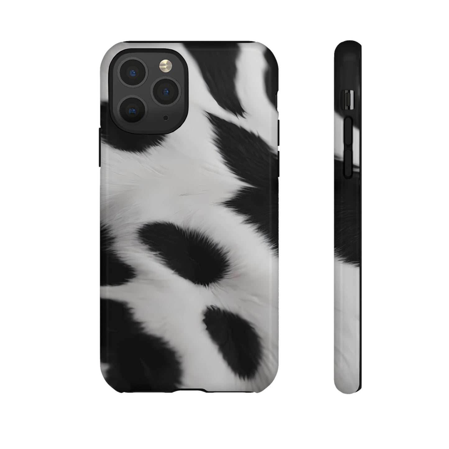 Chic Bovine Elegance Custom Phone Case for iPhone 8–16 Pro Max, iPhone 8 Plus–13 Mini, iPhone XS–XS Max, iPhone 11–14 Pro Max - Designed by Thalia