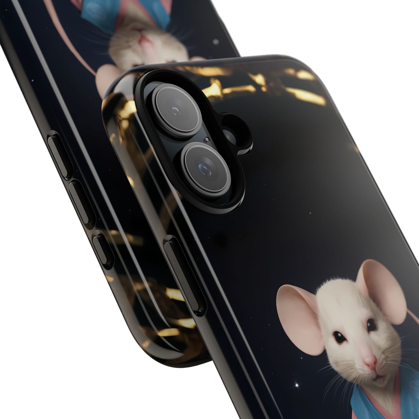 Chinese Zodiac Rat Phone Case for iPhone 8–16 Pro Max, iPhone 8 Plus–13 Mini, iPhone XS–XS Max, iPhone 11–14 Pro Max - Designed by Thalia