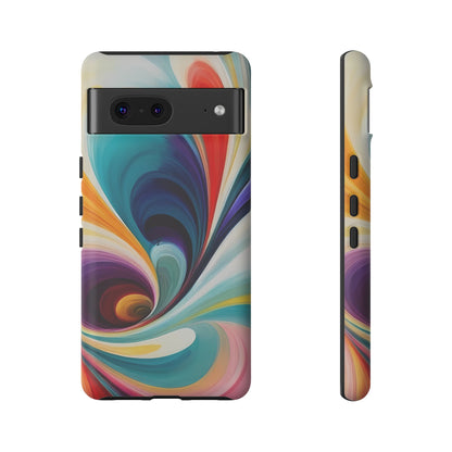 Abstract Elegance Phone Case for iPhone 8–16 Pro Max, Pixel 5–8 Pro, Galaxy S10–S24 Ultra - Designed by Thalia