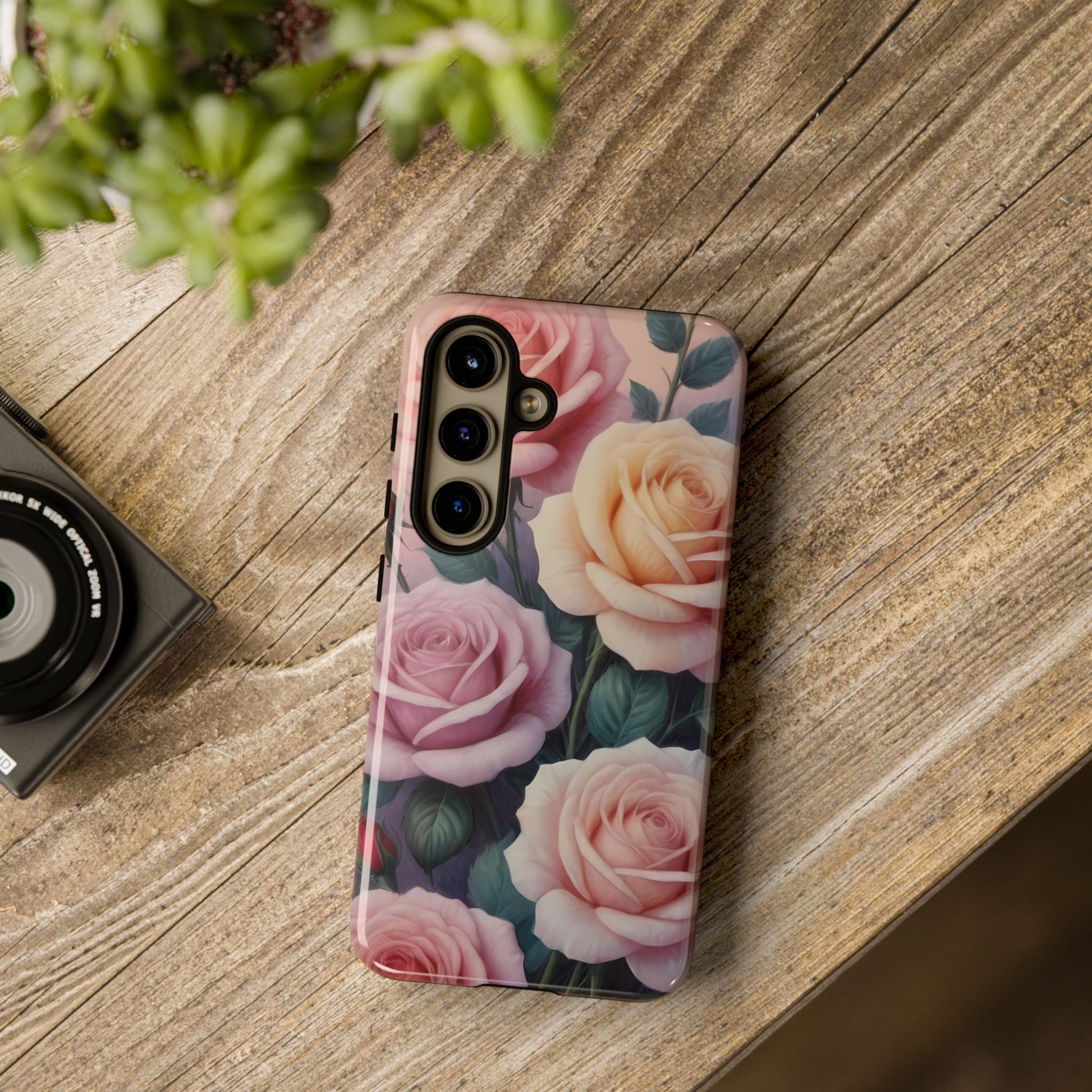 Roses Custom Phone Case for Samsung Galaxy S10–S10 Plus, S20–S20 Ultra, S21, S22, S23, S24 Ultra - Designed by Thalia