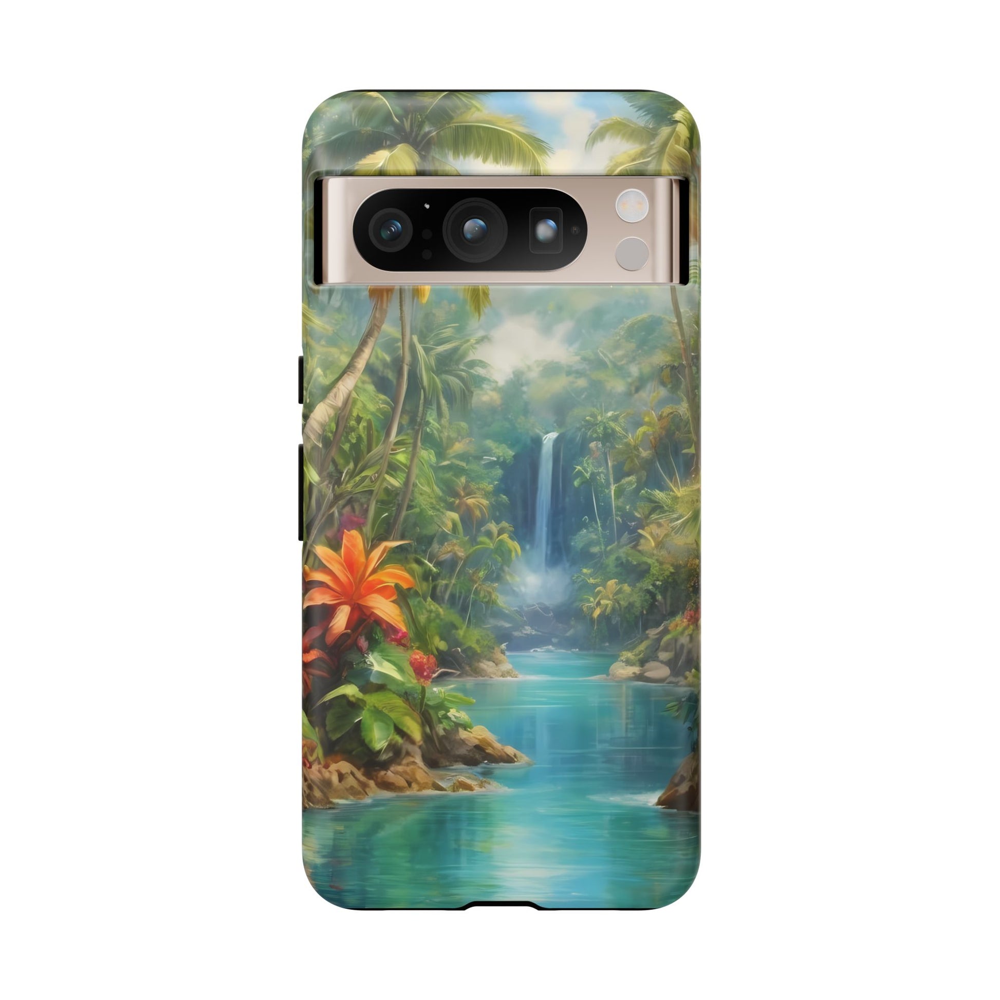 Tropical Paradise Phone Case for iPhone 8–16 Pro Max, Pixel 5–8 Pro, Galaxy S10–S24 Ultra - Designed by Thalia