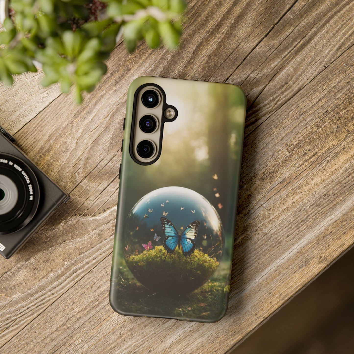 Butterfly Ball Custom Phone Case for Samsung Galaxy S10–S24 Ultra – Stylish, Unique & UV Protected - Designed by Thalia