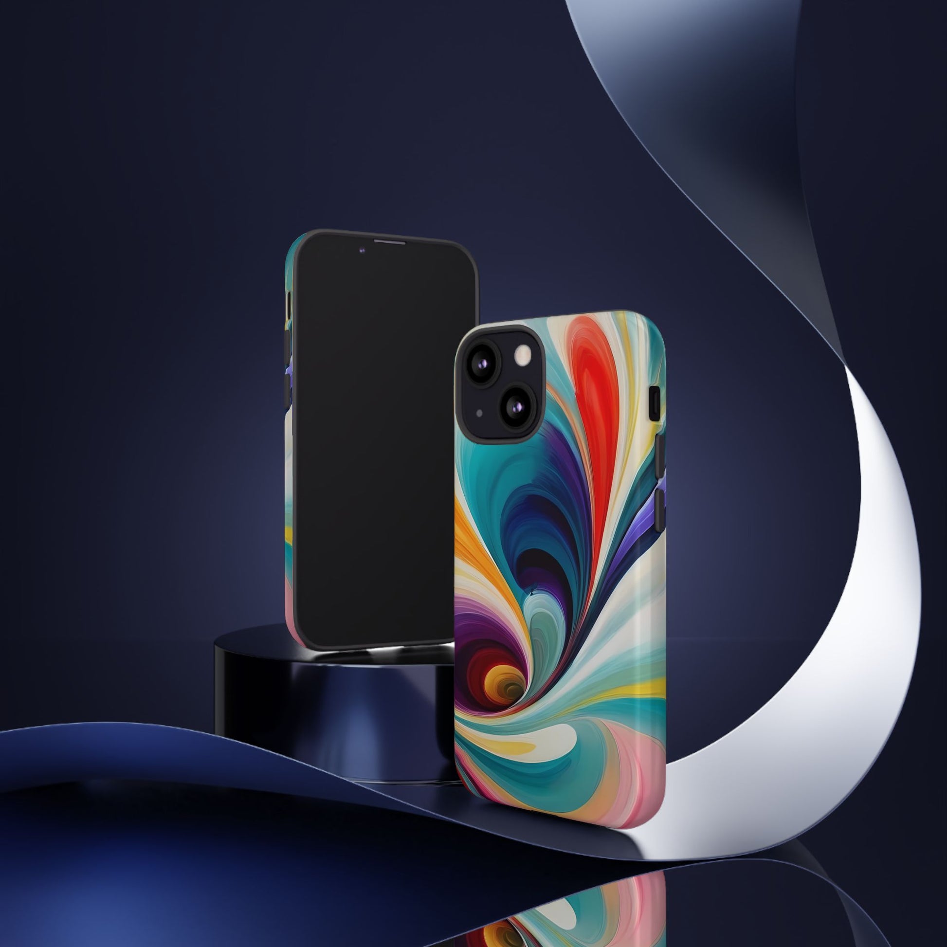 Abstract Elegance Phone Case for iPhone 8–16 Pro Max, Pixel 5–8 Pro, Galaxy S10–S24 Ultra - Designed by Thalia