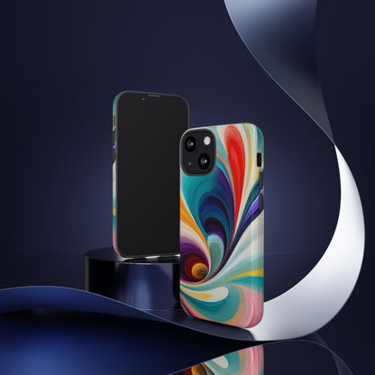 Abstract Elegance Phone Case for iPhone 8–16 Pro Max, Pixel 5–8 Pro, Galaxy S10–S24 Ultra - Designed by Thalia