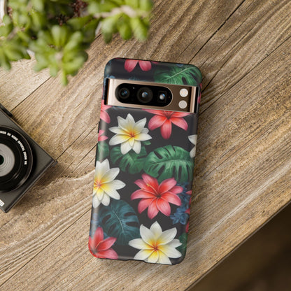 Hawaiian Flowers Phone Case for Google Pixel 8 Pro, Pixel 8, Pixel 7, Pixel 6 Pro, Pixel 6, Pixel 5 5G - Designed by Thalia