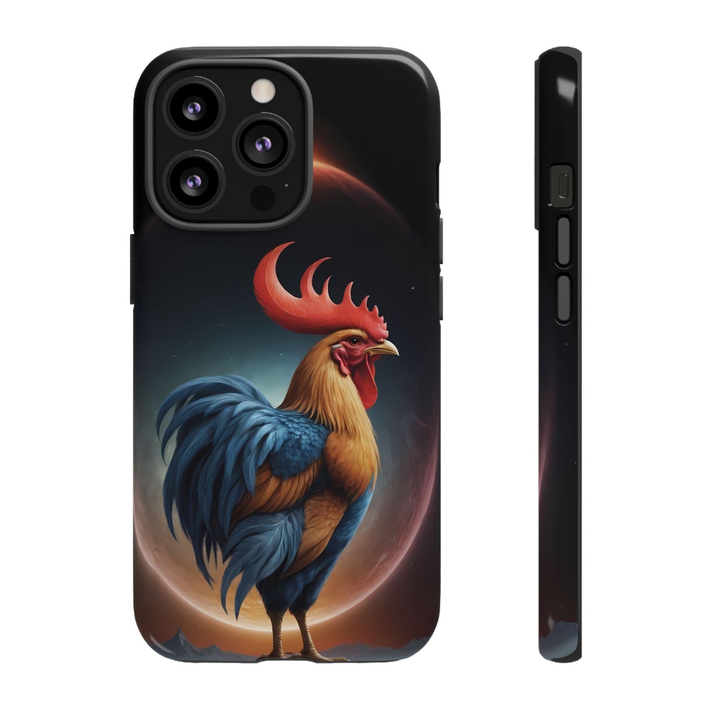 Chinese Zodiac Rooster Custom Phone Case for iPhone 8–16 Pro Max, Pixel 5–8 Pro, Galaxy S10–S24 Ultra - Designed by Thalia