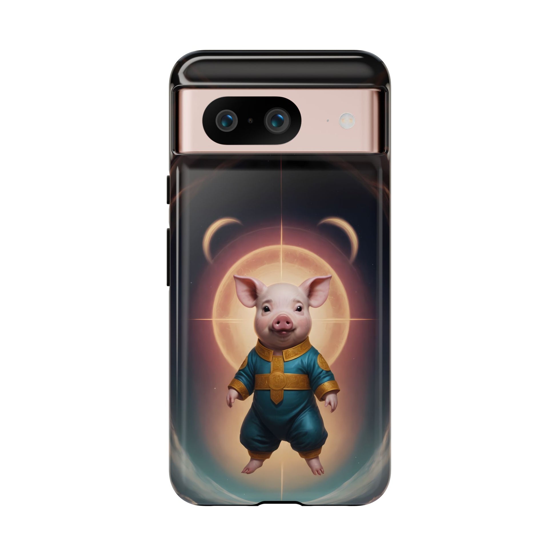 Chinese Zodiac Pig Custom Phone Case for iPhone 8–16 Pro Max, Pixel 5–8 Pro, Galaxy S10–S24 Ultra - Designed by Thalia