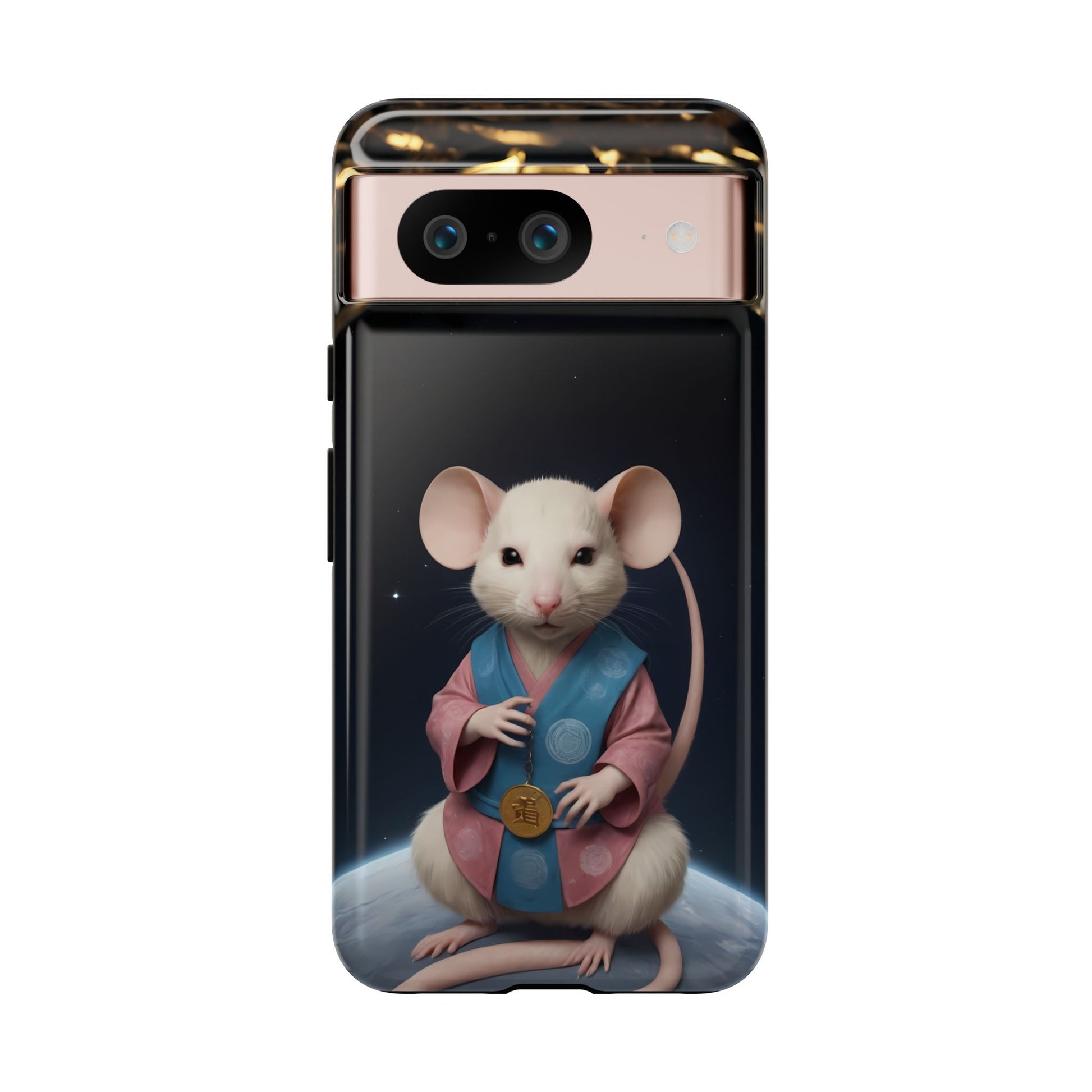 Chinese Zodiac Rat Phone Case for Google Pixel 8 Pro, Pixel 8, Pixel 7, Pixel 6 Pro, Pixel 6, Pixel 5 5G - Designed by Thalia