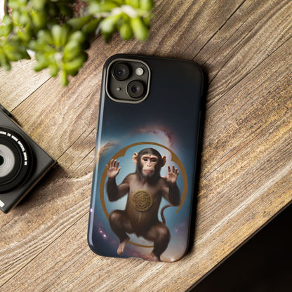 Chinese Zodiac Monkey Phone Case for iPhone 8–16 Pro Max, iPhone 8 Plus–13 Mini, iPhone XS–XS Max, iPhone 11–14 Pro Max - Designed by Thalia