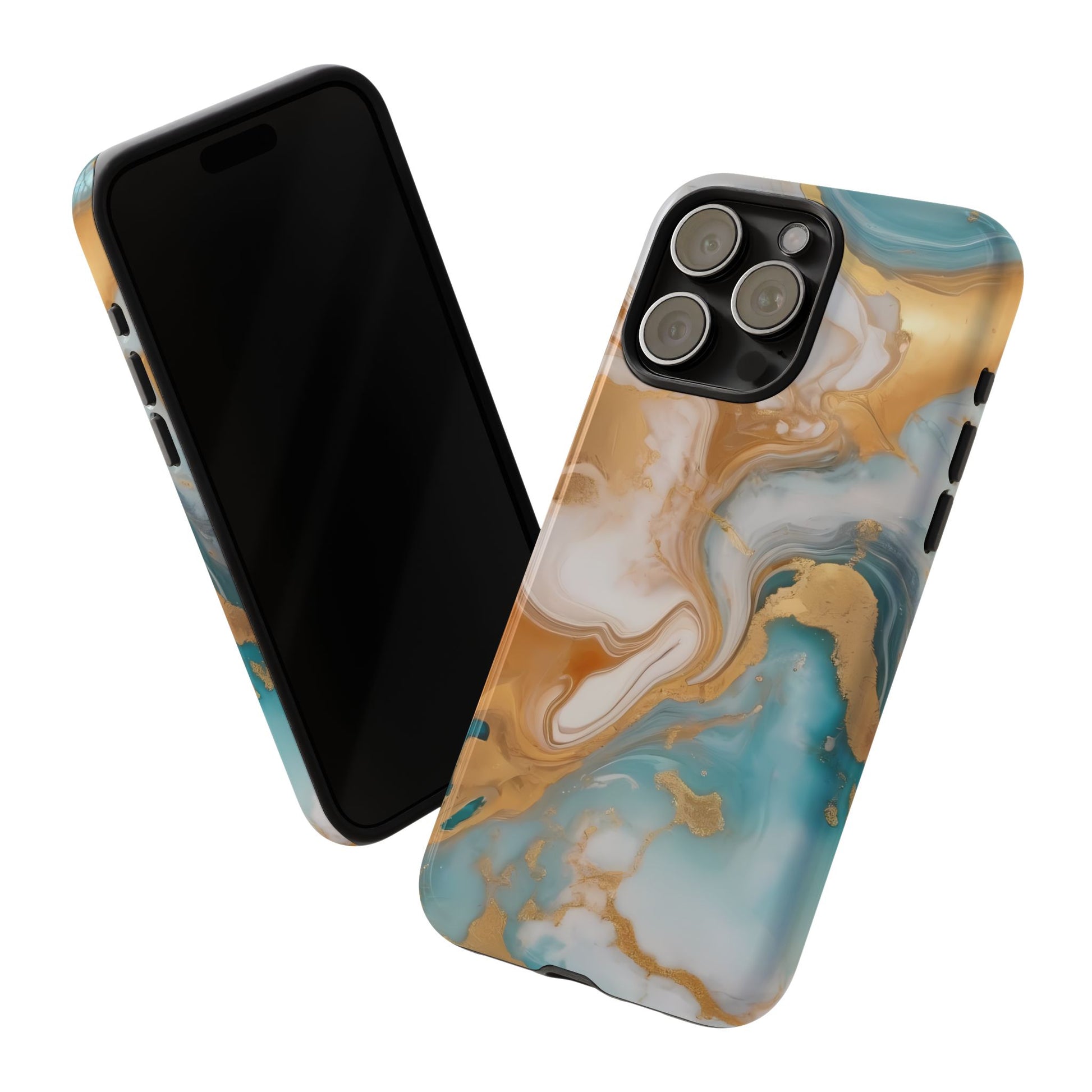 Marble Hues Phone Case for iPhone 8–16 Pro Max, iPhone 8 Plus–13 Mini, iPhone XS–XS Max, iPhone 11–14 Pro Max - Designed by Thalia