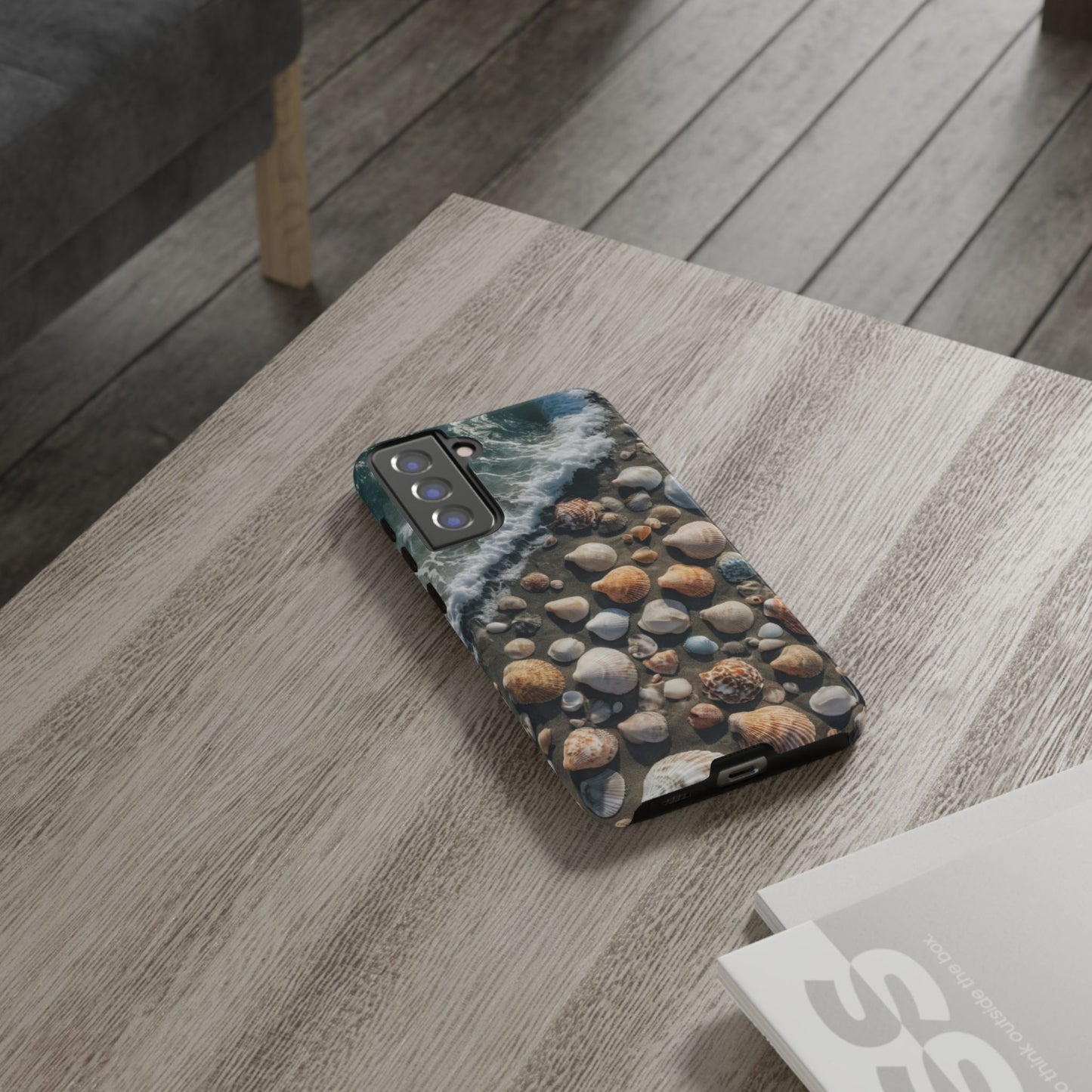 She Sells Sea Shells Custom Phone Case for Samsung Galaxy S10–S10 Plus, S20–S20 Ultra, S21, S22, S23, S24 Ultra - Designed by Thalia