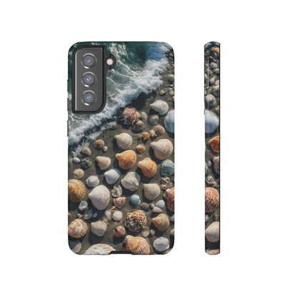 She Sells Sea Shells Custom Phone Case for Samsung Galaxy S10–S10 Plus, S20–S20 Ultra, S21, S22, S23, S24 Ultra - Designed by Thalia