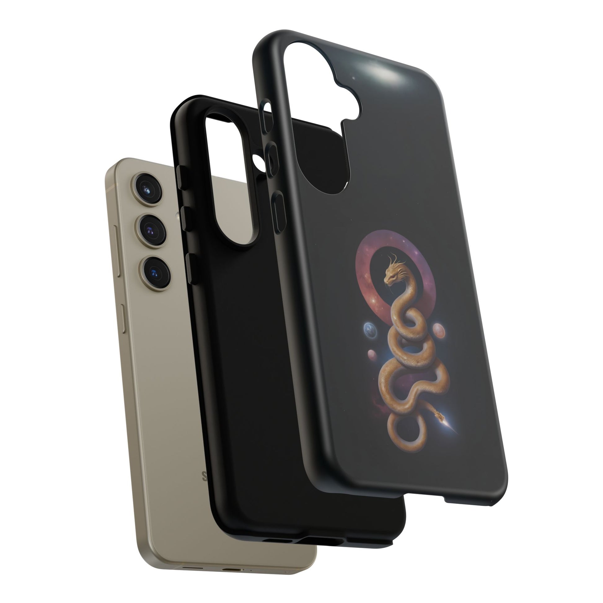 Chinese Zodiac Snake Custom Phone Case for iPhone 8–16 Pro Max, Pixel 5–8 Pro, Galaxy S10–S24 Ultra - Designed by Thalia