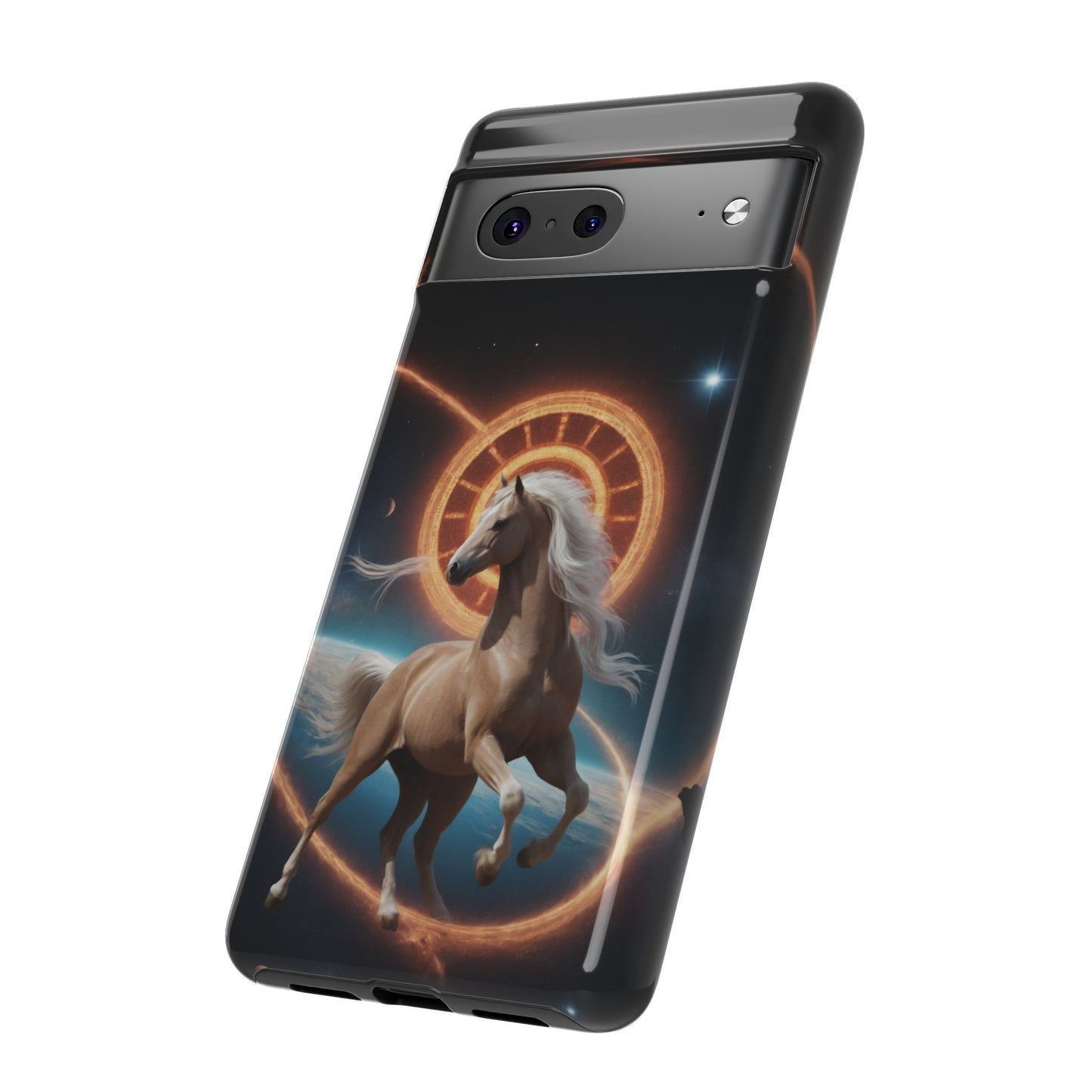 Chinese Zodiac Horse Custom Phone Case for iPhone 8–16 Pro Max, Pixel 5–8 Pro, Galaxy S10–S24 Ultra - Designed by Thalia