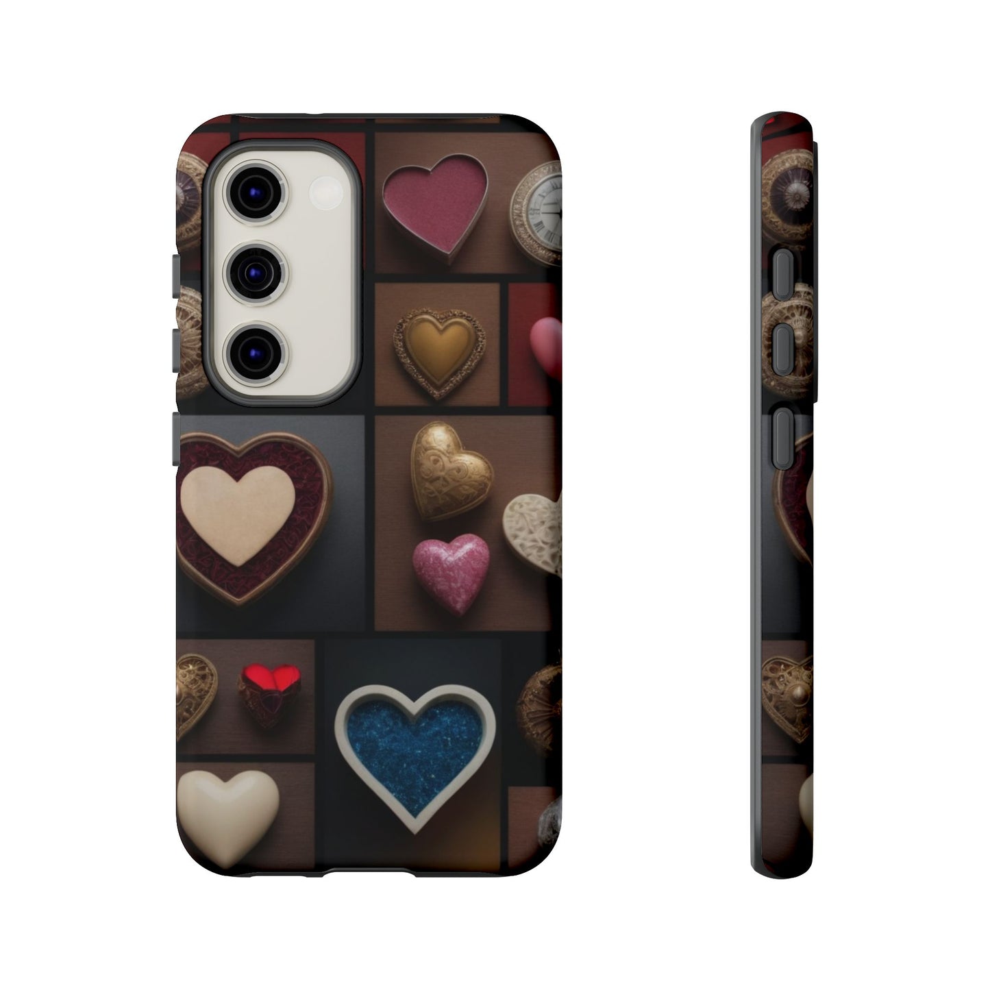 Love Button Phone Case for iPhone 8–16 Pro Max, Pixel 5–8 Pro, Galaxy S10–S24 Ultra - Designed by Thalia