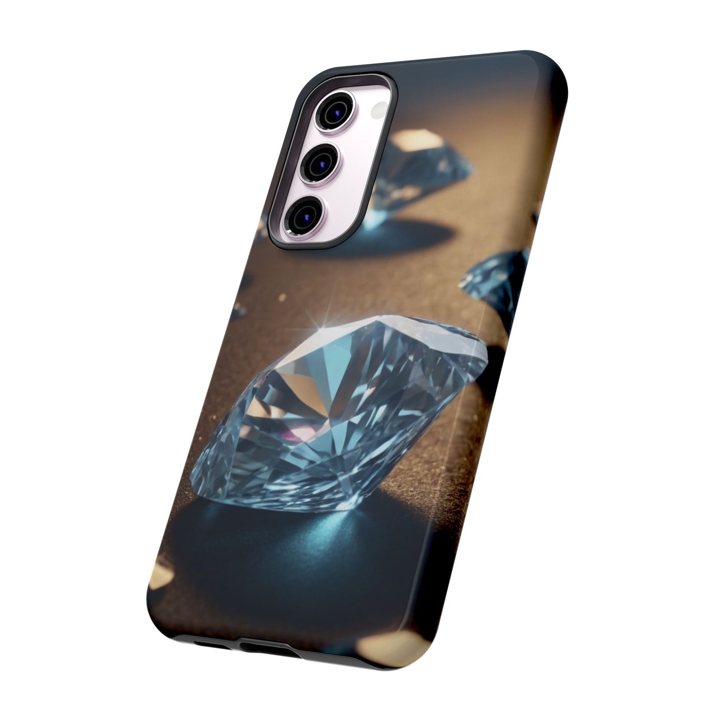 Raining Diamonds Custom Phone Case for Samsung Galaxy S10–S10 Plus, S20–S20 Ultra, S21, S22, S23, S24 Ultra - Designed by Thalia