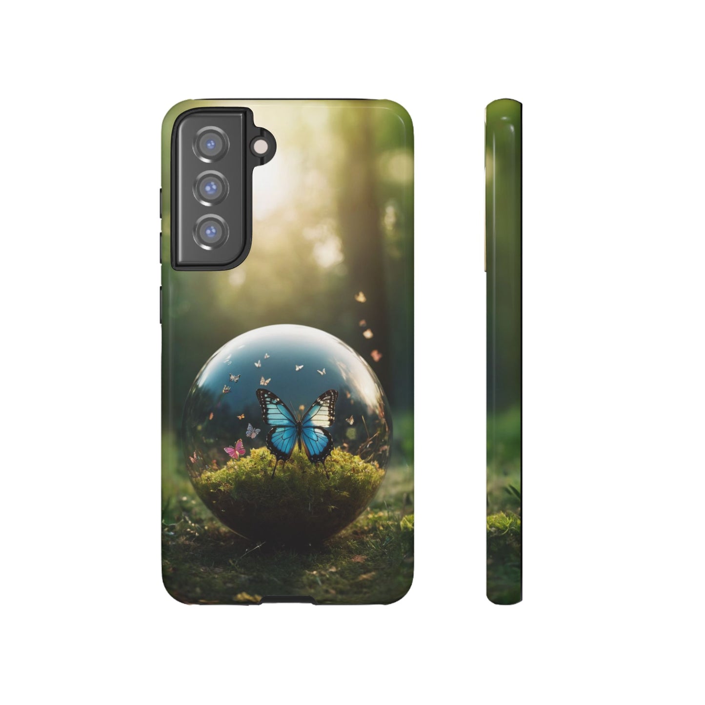 Butterfly Ball Custom Phone Case for Samsung Galaxy S10–S24 Ultra – Stylish, Unique & UV Protected - Designed by Thalia