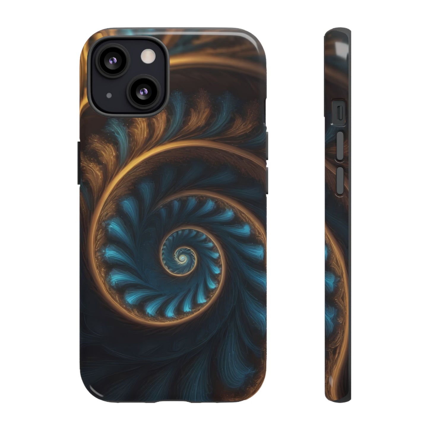 3D Fractal Phone Case for iPhone 8–16 Pro Max, Pixel 5–8 Pro, Galaxy S10–S24 Ultra - Designed by Thalia