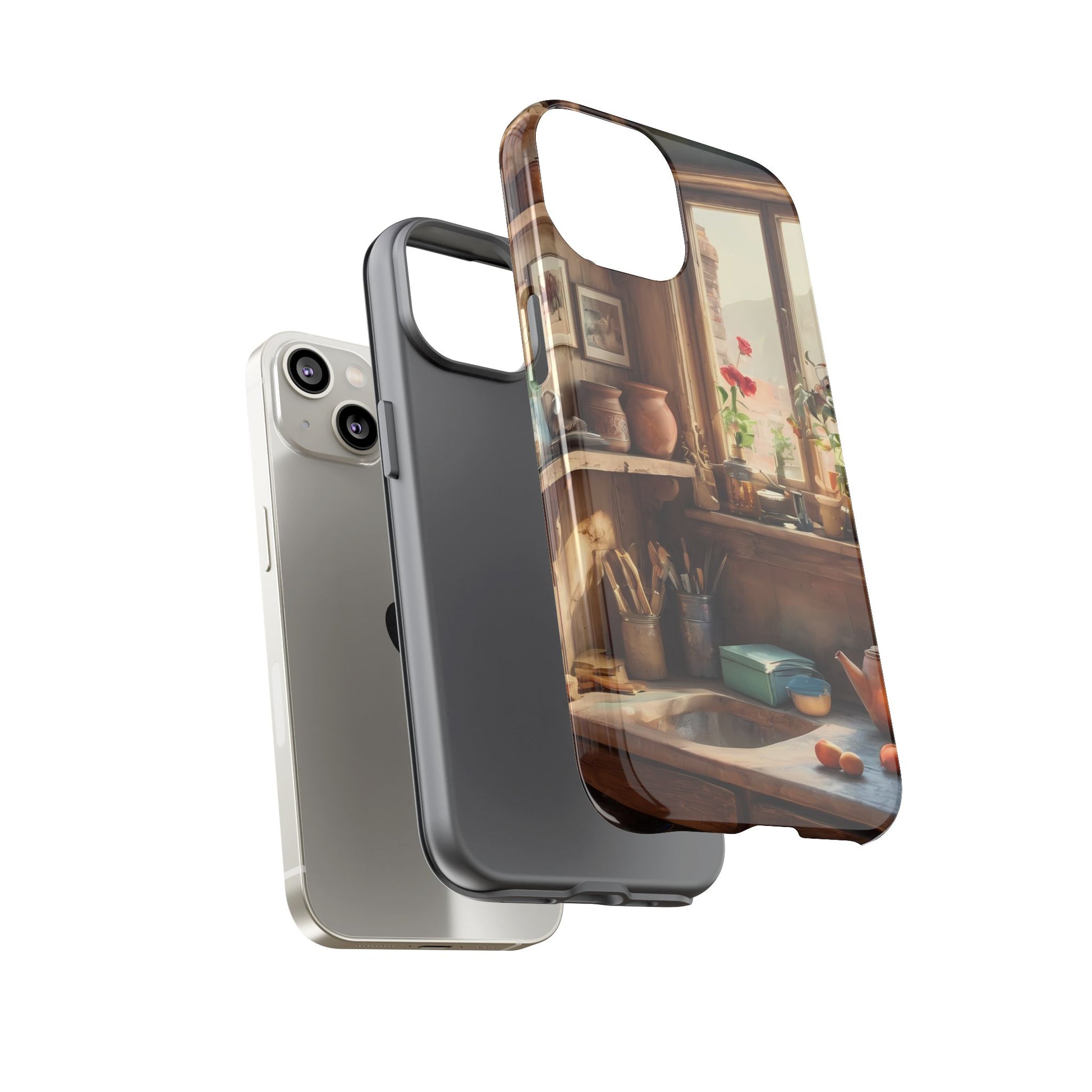 Vintage Vignettes Phone Case for iPhone 8–16 Pro Max, iPhone 8 Plus–13 Mini, iPhone XS–XS Max, iPhone 11–14 Pro Max - Designed by Thalia