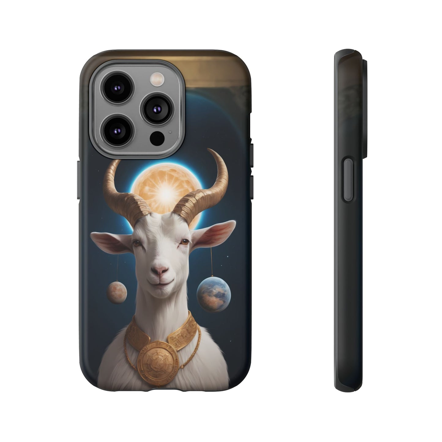 Chinese Zodiac Goat Phone Case for iPhone 8–16 Pro Max, iPhone 8 Plus–13 Mini, iPhone XS–XS Max, iPhone 11–14 Pro Max - Designed by Thalia