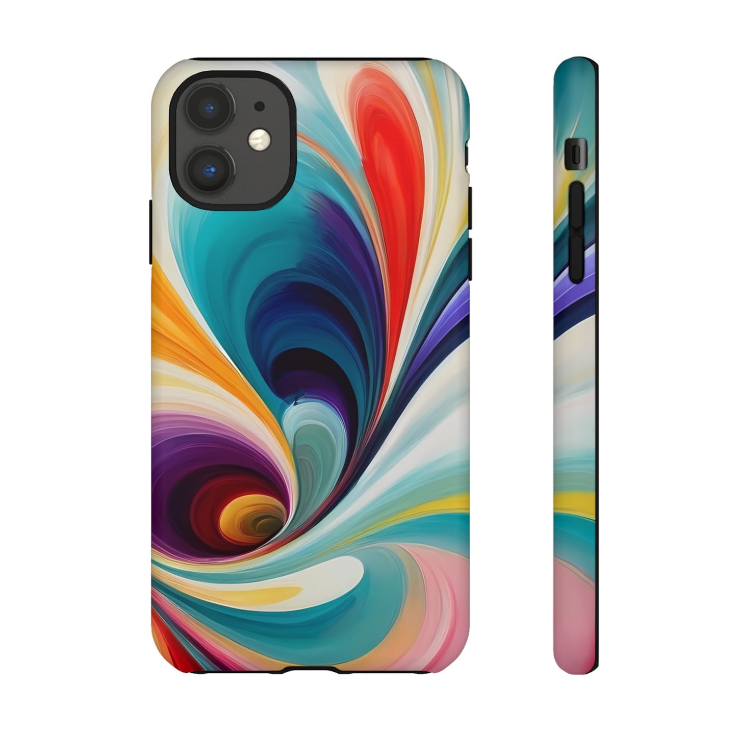 Abstract Elegance Phone Case for iPhone 8–16 Pro Max, Pixel 5–8 Pro, Galaxy S10–S24 Ultra - Designed by Thalia