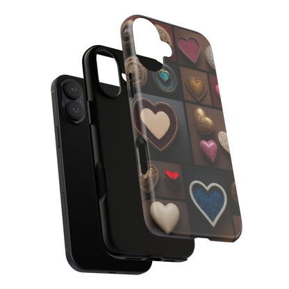 Love Button Phone Case for iPhone 8–16 Pro Max, iPhone 8 Plus–13 Mini, iPhone XS–XS Max, iPhone 11–14 Pro Max - Designed by Thalia