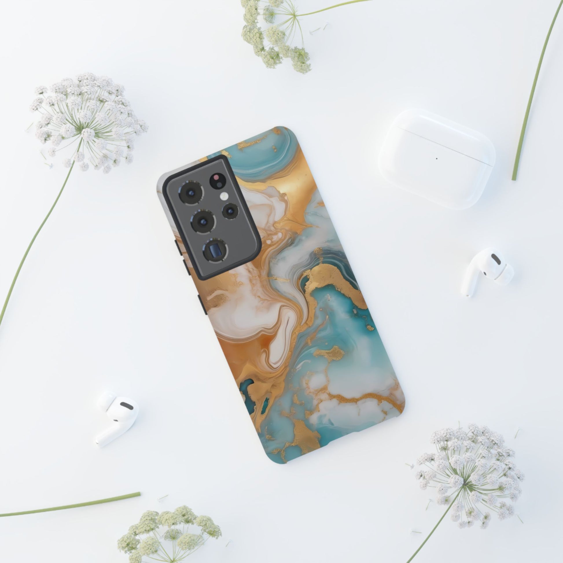 Marble Hues Phone Case for iPhone 8–16 Pro Max, Pixel 5–8 Pro, Galaxy S10–S24 Ultra - Designed by Thalia