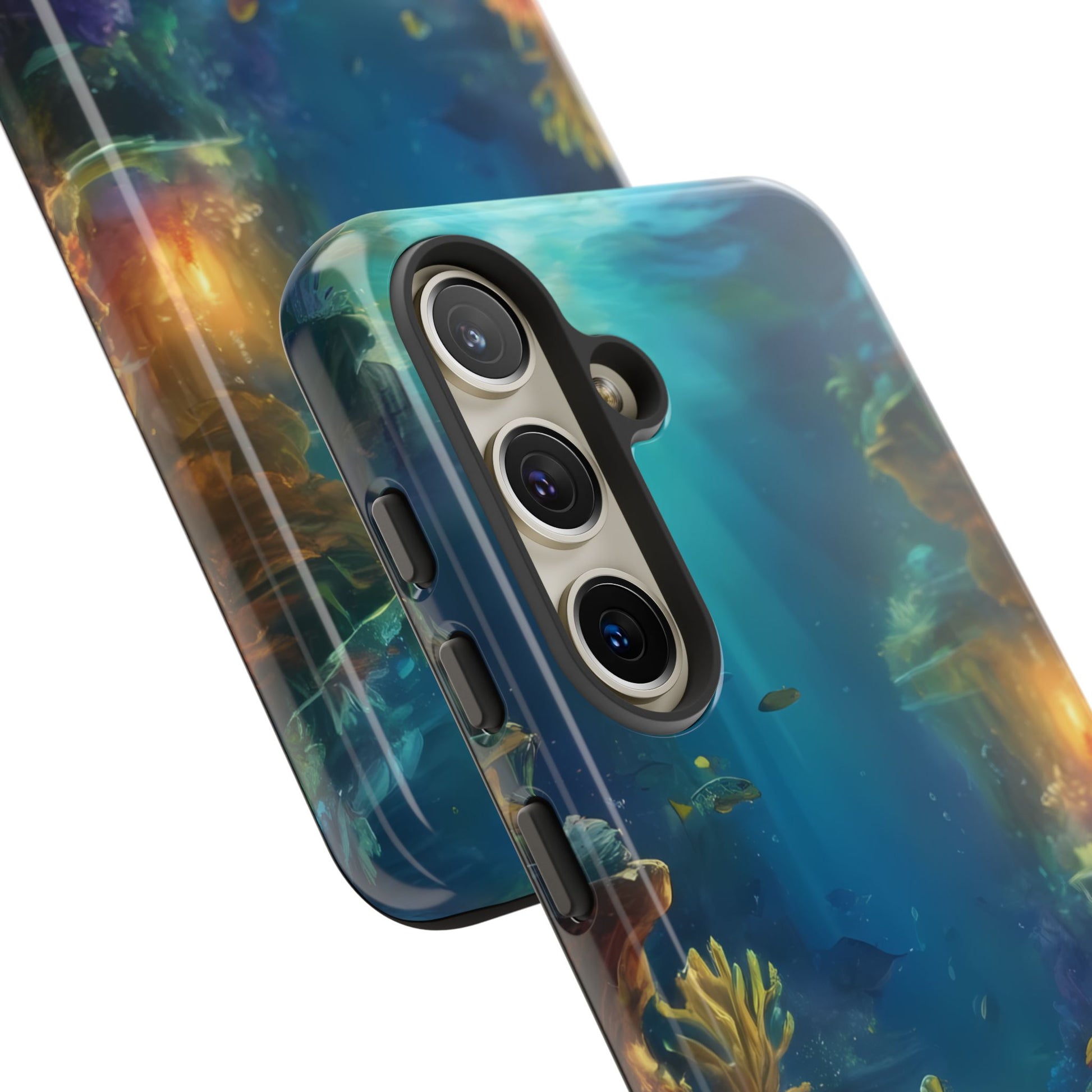 Oceanic Depths Custom Phone Case for Samsung Galaxy S10–S10 Plus, S20–S20 Ultra, S21, S22, S23, S24 Ultra - Designed by Thalia