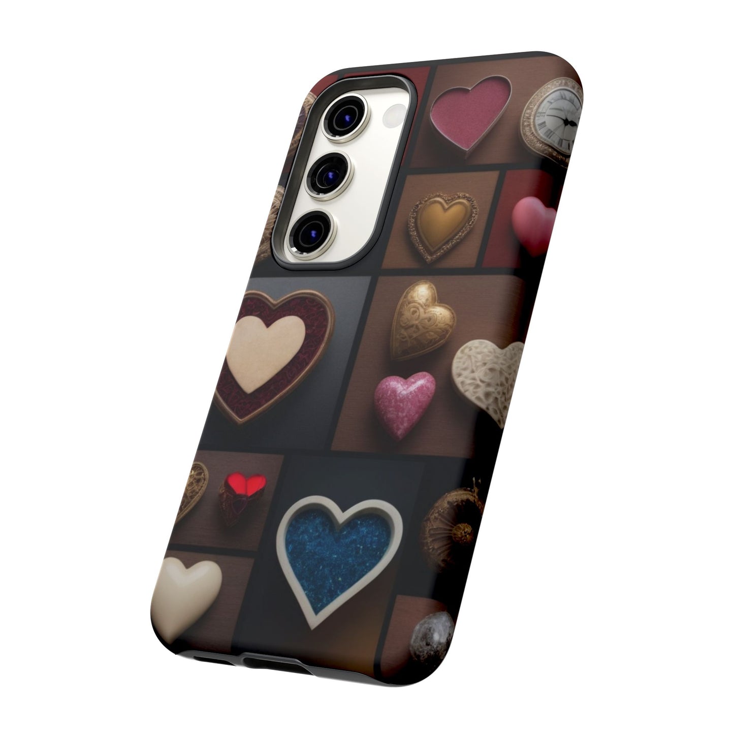 Love Button Phone Case for iPhone 8–16 Pro Max, Pixel 5–8 Pro, Galaxy S10–S24 Ultra - Designed by Thalia