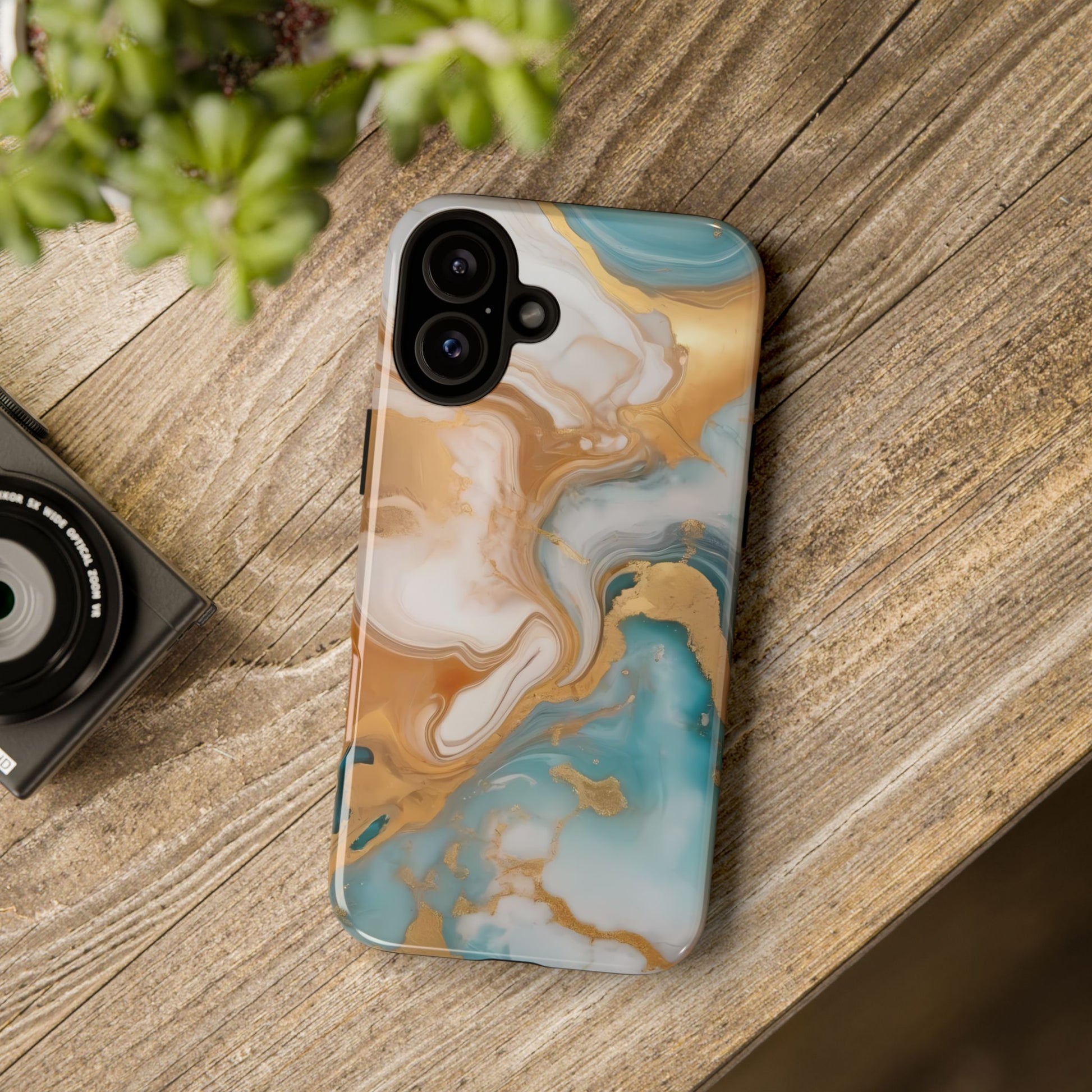 Marble Hues Phone Case for iPhone 8–16 Pro Max, Pixel 5–8 Pro, Galaxy S10–S24 Ultra - Designed by Thalia