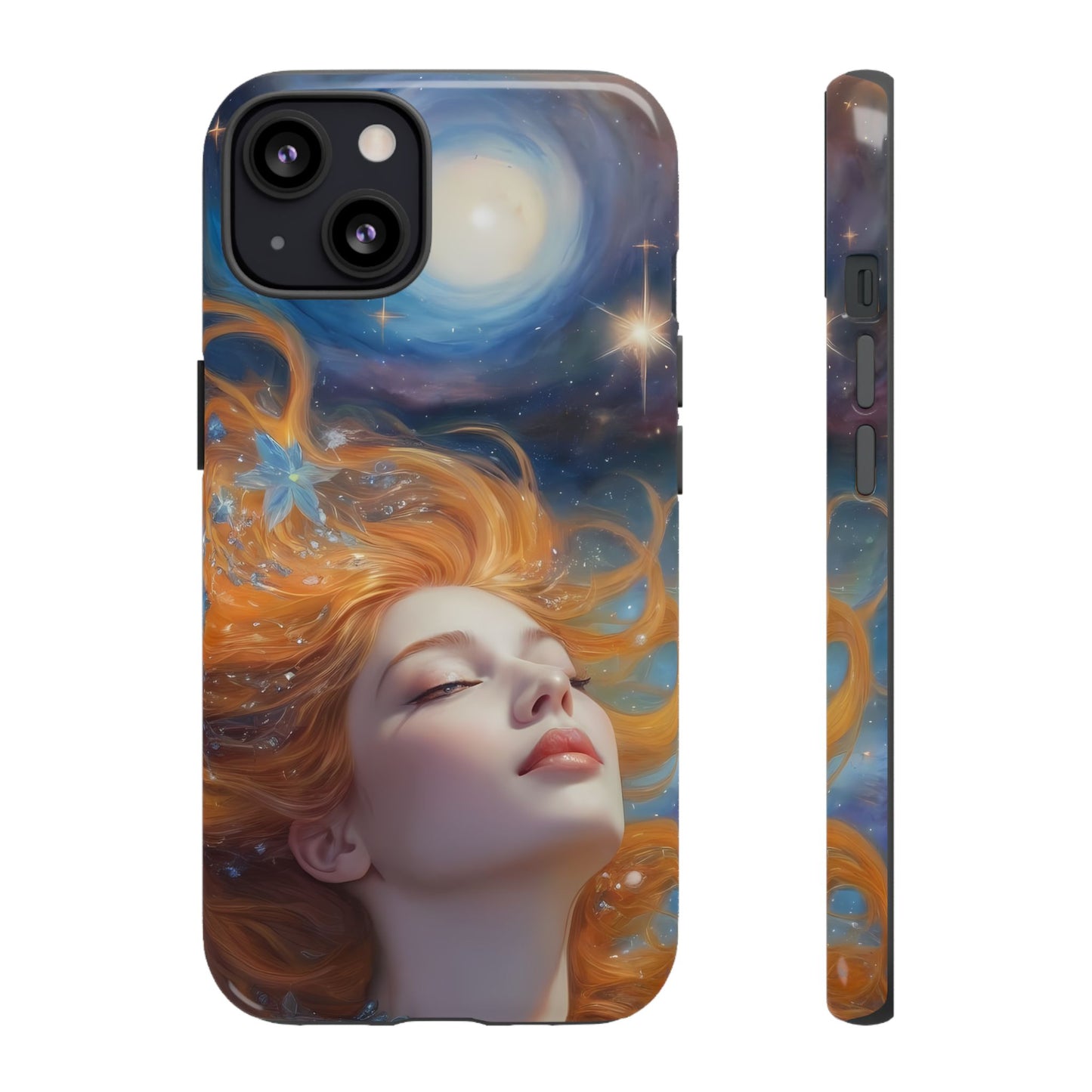 Celestial Dreams Custom Phone Case for iPhone 8–16 Pro Max, iPhone 8 Plus–13 Mini, iPhone XS–XS Max, iPhone 11–14 Pro Max - Designed by Thalia