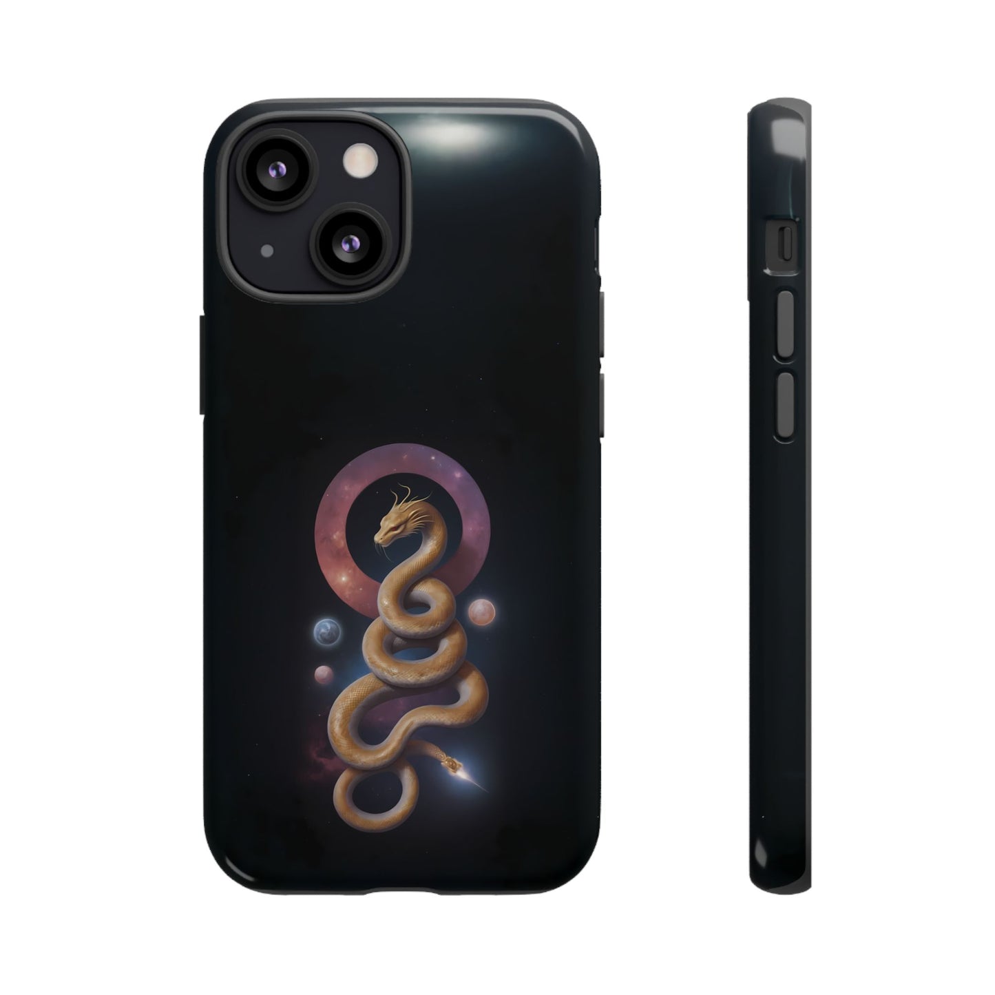 Chinese Zodiac Snake Custom Phone Case for iPhone 8–16 Pro Max, Pixel 5–8 Pro, Galaxy S10–S24 Ultra - Designed by Thalia