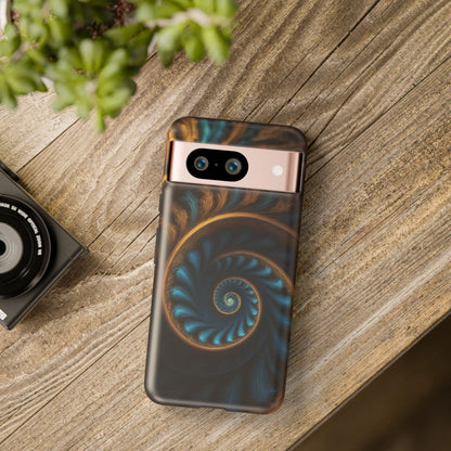 3D Fractal Custom Phone Case for Google Pixel 8 Pro, Pixel 8, Pixel 7, Pixel 6 Pro, Pixel 6, Pixel 5 5G - Designed by Thalia