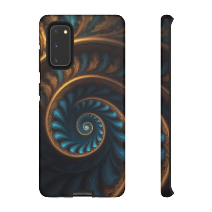 3D Fractal Phone Case for iPhone 8–16 Pro Max, Pixel 5–8 Pro, Galaxy S10–S24 Ultra - Designed by Thalia