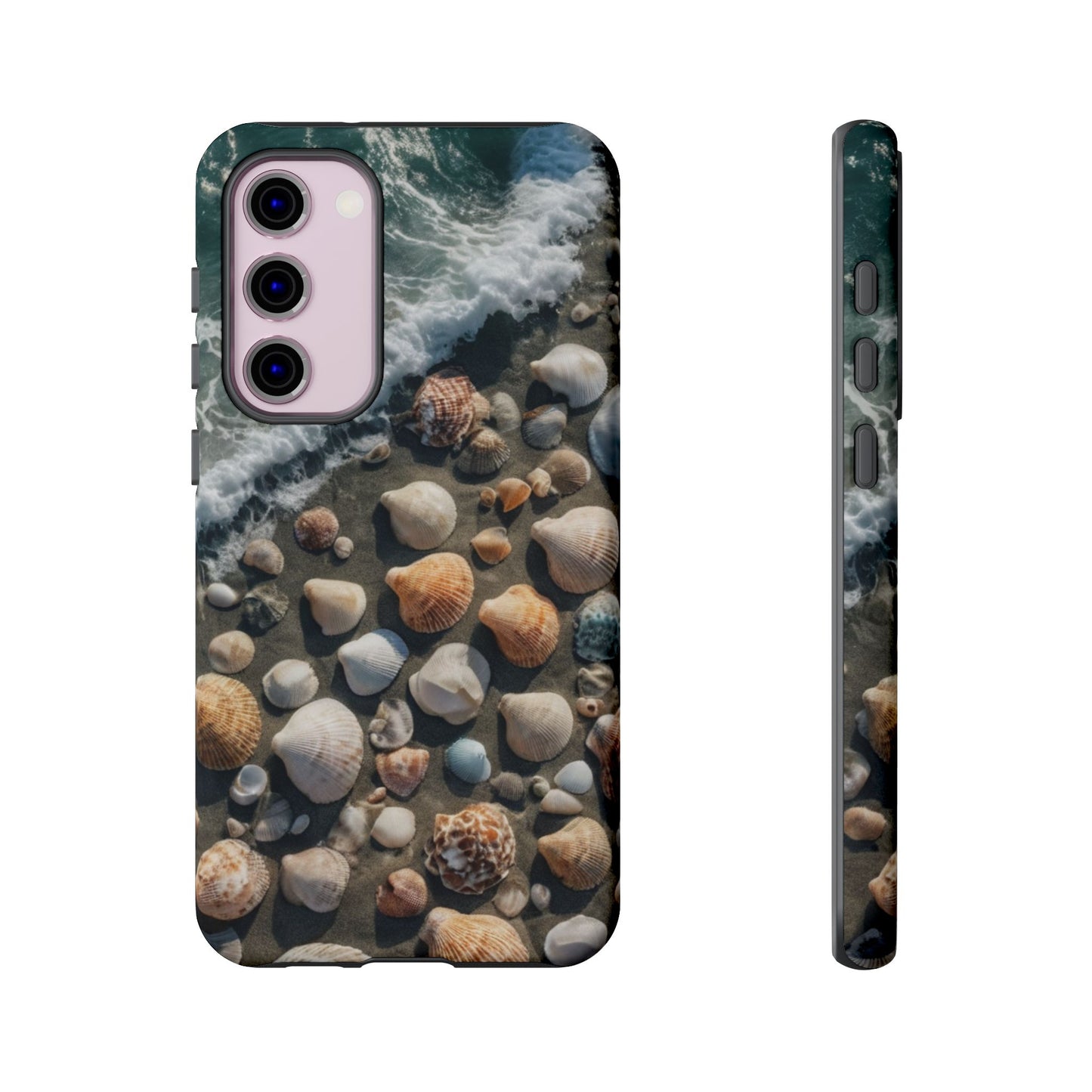 She Sells Sea Shells Phone Case for iPhone 8–16 Pro Max, Pixel 5–8 Pro, Galaxy S10–S24 Ultra - Designed by Thalia