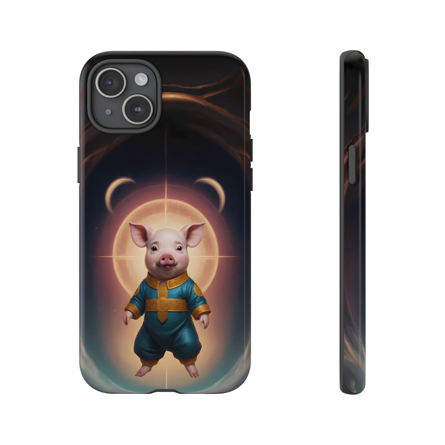 Chinese Zodiac Pig Custom Phone Case for iPhone 8–16 Pro Max, Pixel 5–8 Pro, Galaxy S10–S24 Ultra - Designed by Thalia