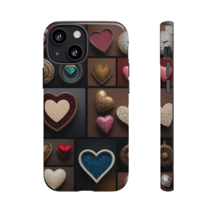 Love Button Phone Case for iPhone 8–16 Pro Max, Pixel 5–8 Pro, Galaxy S10–S24 Ultra - Designed by Thalia